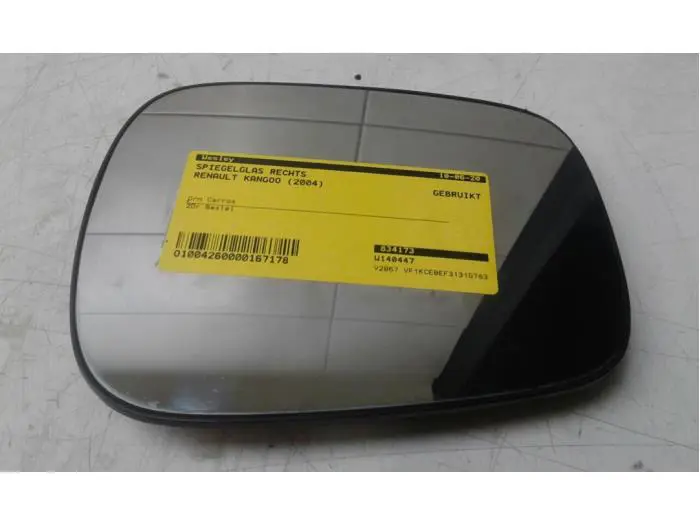 Mirror glass, right Renault Kangoo