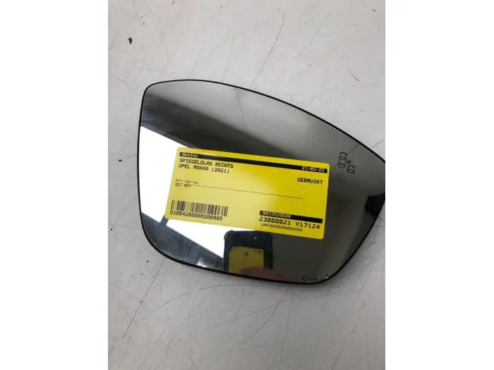 Mirror glass, right Opel Mokka