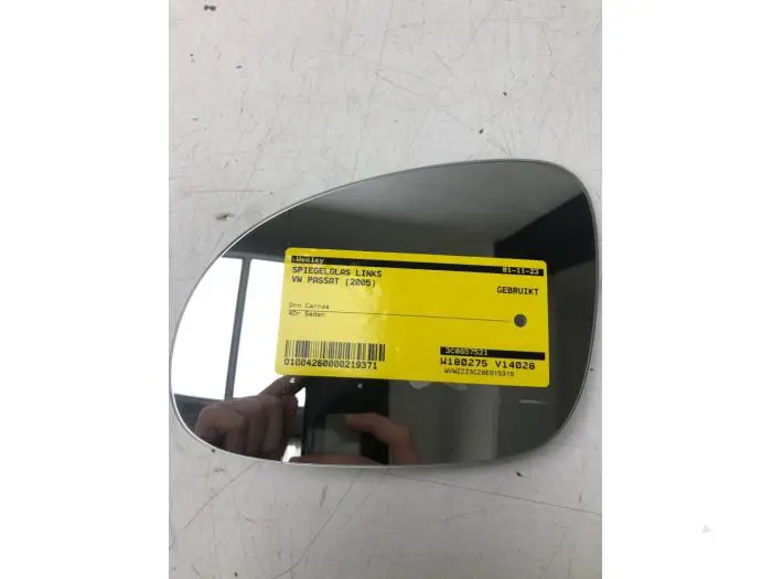 Mirror glass, left Volkswagen Passat