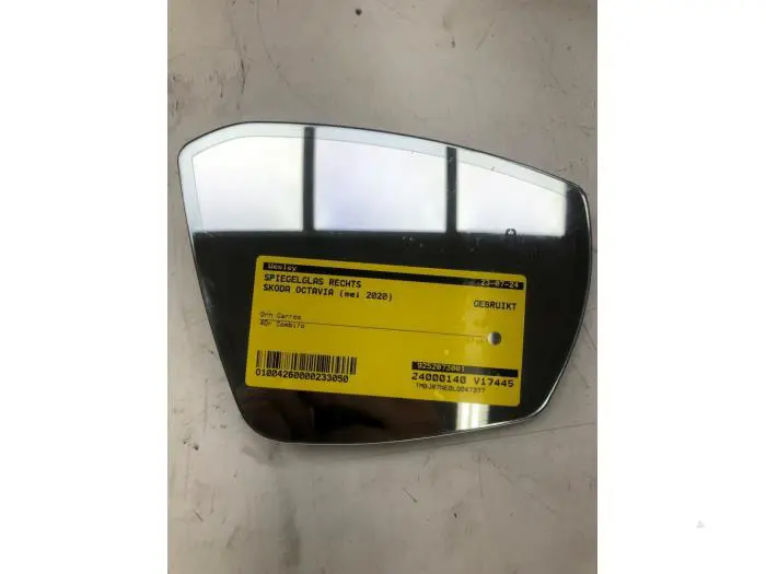 Mirror glass, right Skoda Octavia