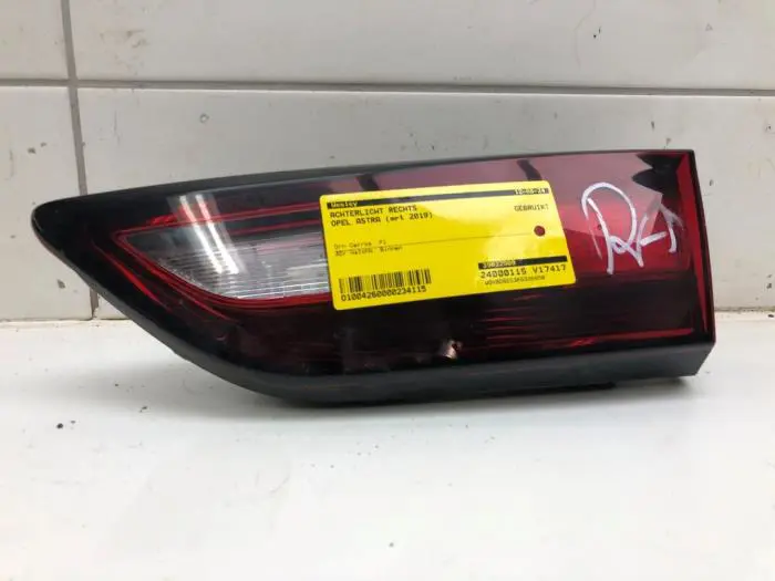 Taillight, right Opel Astra