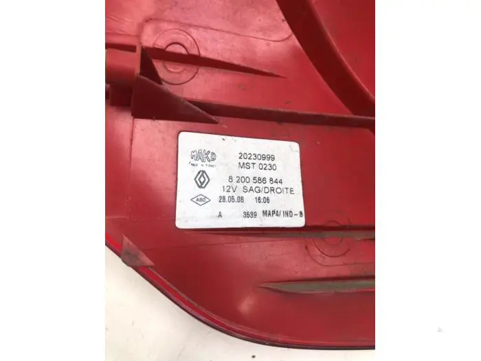 Taillight, right Renault Clio